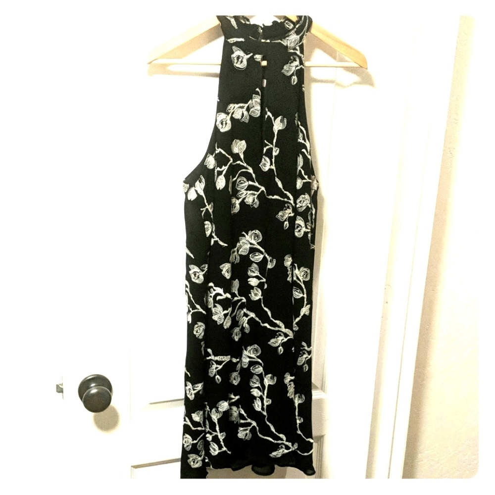 Floral stitched dress